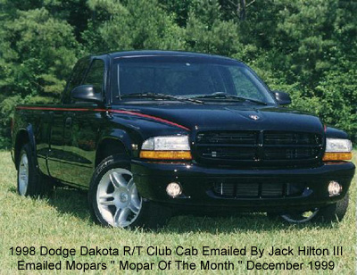 1998 Dodge Dakota Rt. 1998 Dodge Dakota R/T Club Cab