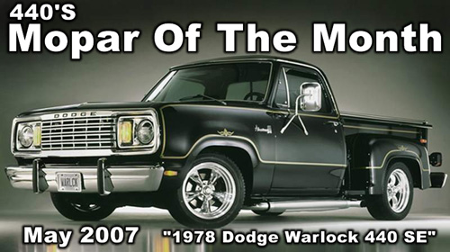 Mopar Of The Month: 1978 Dodge Warlock 440 SE By Fred Gore