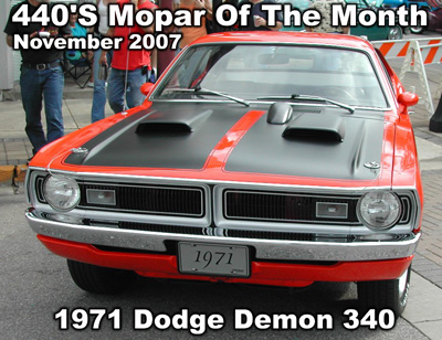 Mopar Of The Month:  1971 Dodge Demon 340 By Chris Evans