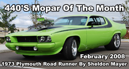 Mopar Of The Month: 1973 Plymouth Road Runner by Sheldon Mayer