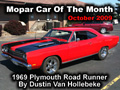 Mopar Car Of The Month - 1969 Plymouth Road Runner By Dustin Van Hollebeke.