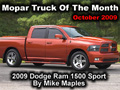 Mopar Truck Of The Month - 2009 Dodge Ram 1500 by Mike Maples.