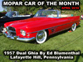 Mopar Car Of The Month - 1957 Dual Ghia By Ed Blumenthal.