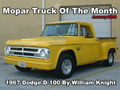 1967 Dodge D-100 By William Knight. 392 HEMI, 4 speed transmission and more.