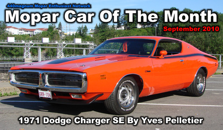 440'S Mopar Car Of The Month for September 2010: