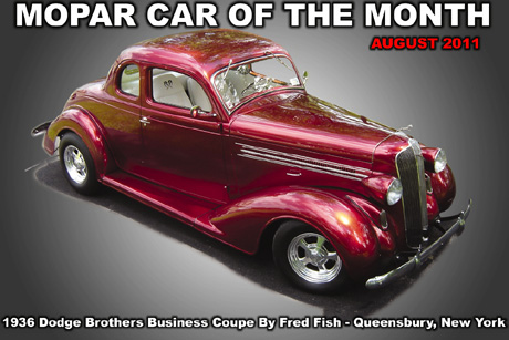Mopar Car Of The Month for August 2011: 1936 Dodge Brothers Business Coupe By Fred Fish
