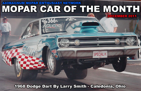 Mopar Car Of The Month for December 2011: 1968 Dodge Dart