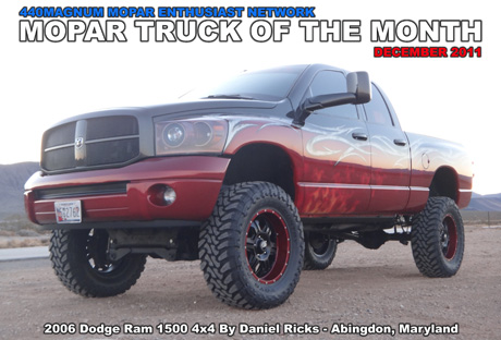 Mopar Truck Of The Month for December 2011: 2006 Dodge Ram 1500 4x4