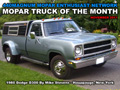 Mopar Truck Of The Month - 1980 Dodge D300 Dually by Mike Stevens.