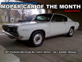 Mopar Car Of The Month - 1972 Plymouth Road Runner GTX By Marc Post.
