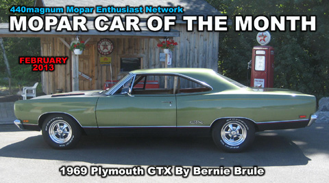 Mopar Car Of The Month For February 2013