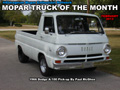 Mopar Truck Of The Month - 1966 Dodge A-100 Pick-up.