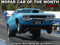 Mopar Car Of The Month - 1972 Plymouth Road Runner By Lynn Baldwin.