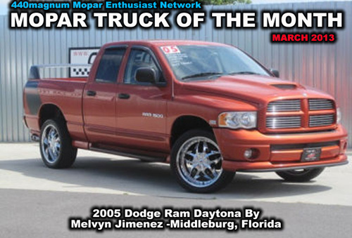 Mopar Truck Of The Month For March 2013