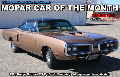 Mopar Car Of The Month for March 2013
