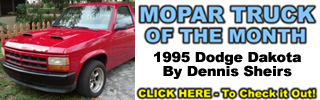 Mopar Truck Of The Month - 1995 Dodge Dakota By Dennis Sheirs.