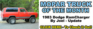 Mopar Truck Of The Month - 1983 Dodge Ramcharger 4x4