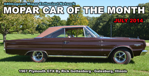 Mopar Car Of The Month For July 2014.