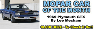 Mopar Car Of The Month - 1969 Plymouth GTX By Lee Mecham.