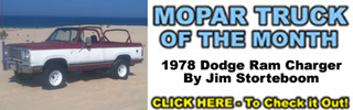 Mopar Truck Of The Month - 1978 Dodge Ram Charger By Jim Storteboom.