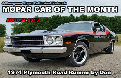 Mopar Car Of The Month August 2015