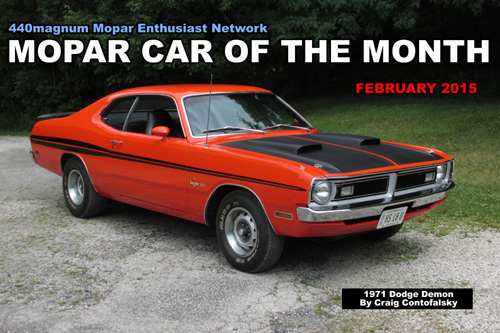 Mopar Car Of The Month For February 2015