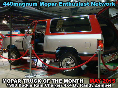 Mopar Truck Of The Month - 1990 Dodge Ram Charger 4x4 By Randy Zempel