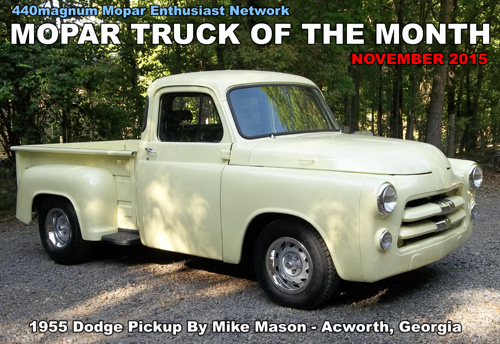 Mopar Truck Of The Month: 1955 Dodge Pickup By Mike Mason