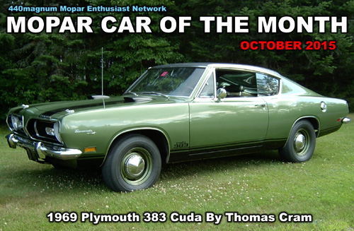 1969 Plymouth 383 Cuda By Thomas Cram
