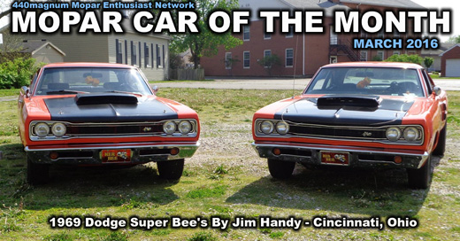 1969 Dodge Super Bee's By Jim And Debbie Handy - Update