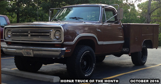 Mopar Truck Of The Month October 2016 - 1972 Dodge Power Wagon