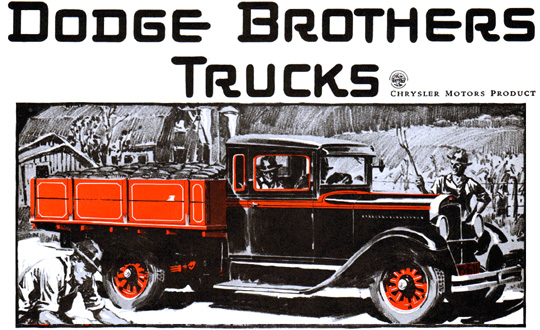 Dodge Brothers Trucks Advertisment.