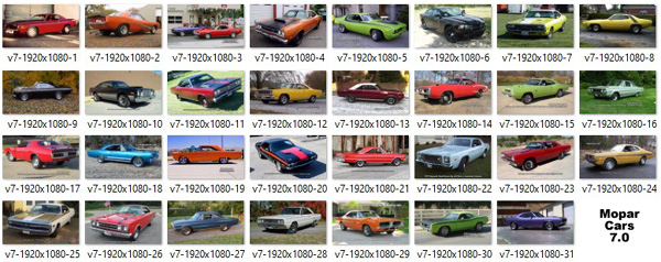 Mopar Cars Included in version 7