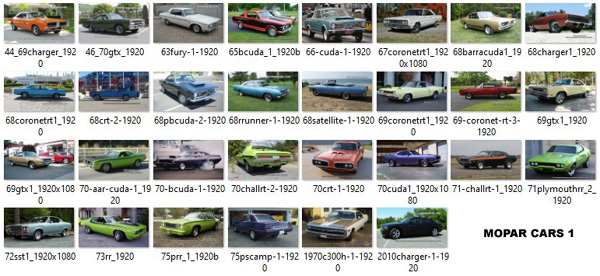 Mopar Cars 1.0 Information