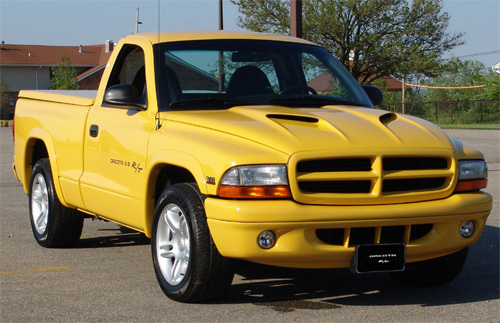 1999 Dodge Dakota R/T Solar Yellow Regular Cab.