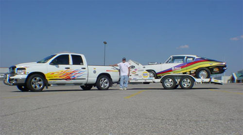 2003 Dodge HEMI Ram and 1968 Plymouth Barracuda image 1.