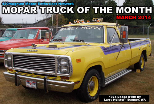Mopar Truck Of The Month For March 2014