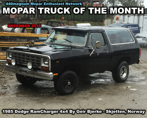 Mopar Truck Of The Month December 2015