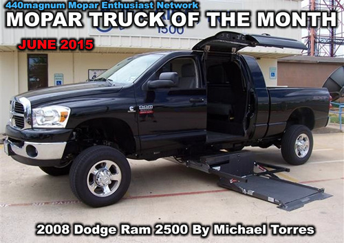 Mopar Truck Of The Month June 2015: 2008 Dodge Ram 2500.