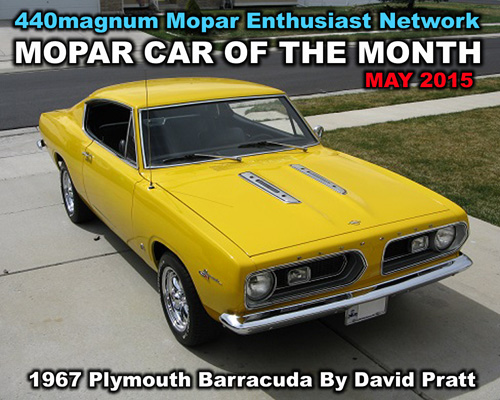 Mopar Car Of The Month - 1967 Plymouth Barracuda By David Pratt