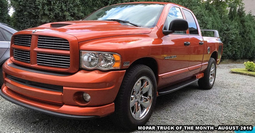 Mopar Truck Of the Month August 2016