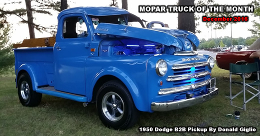 Mopar Truck Of The Month December 2016 - 1950 Dodge B2B Pickup