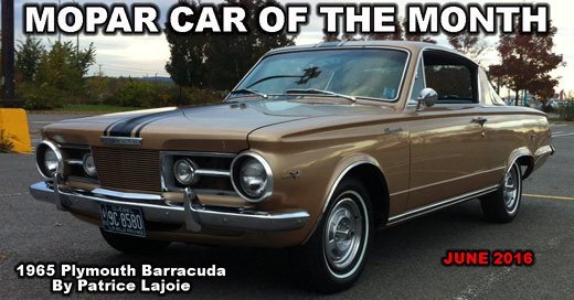 Mopar Car Of The Month June 2016