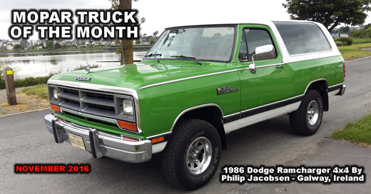 Mopar Truck Of The Month - November 2016