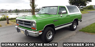 Mopar Truck Of The Month - 1986 Dodge Ramcharger 4x4