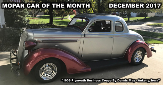 Mopar Car Of The Month December 2017.