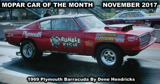 Mopar Car Of The Month - 1969 Plymouth Barracuda By Dene Hendricks image 1.