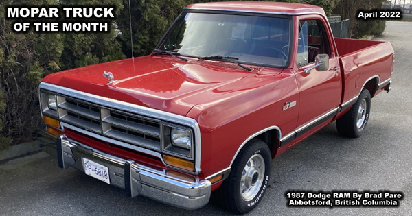 1987 Dodge RAM By Brad Pare - Update image 1.