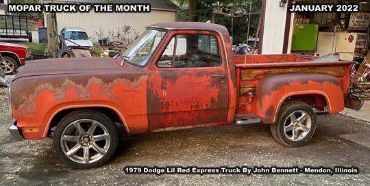 January 2022 Mopar Truck Of The Month - 1979 Dodge Lil Red Express Truck