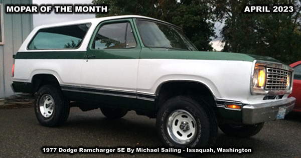 1977 Dodge Ramcharger SE By Michael Sailing - Update image 1.